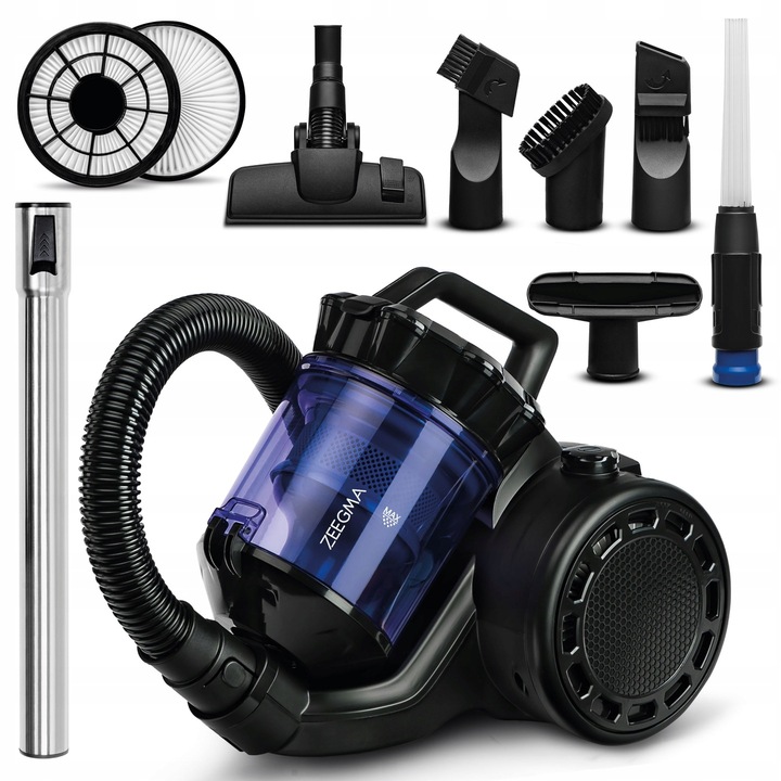 ODKURZACZ CYKLONOWY 4000W BEZ WORKÓW TURBO MOC SYSTEM SSANIA 2,5L ZEEGMA