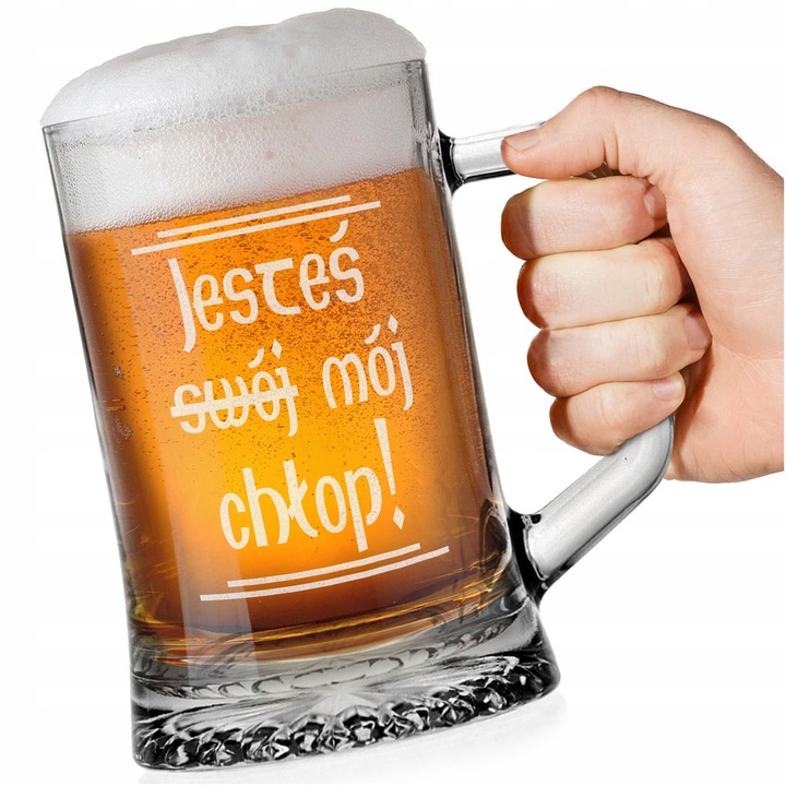 KUFEL DO PIWA JESTEŚ SWÓJ CHŁOP MÓJ CHŁOP JAN PAWEŁ 1670 NA DZIEŃ CHŁOPAKA