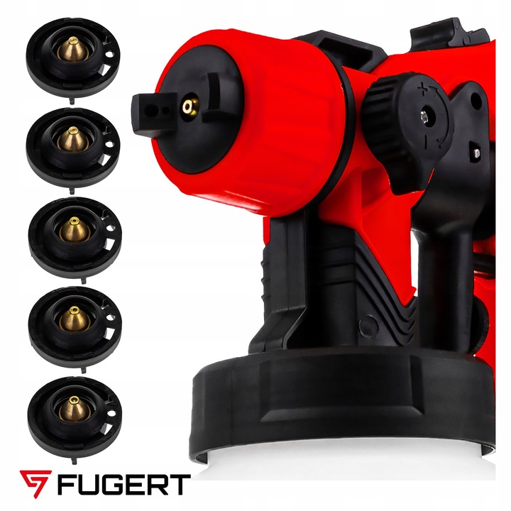 PISTOLET DO MALOWANIA ŚCIAN ELEKTRYCZNY NATRYSKOWY DO FARB 750W 5 DYSZ