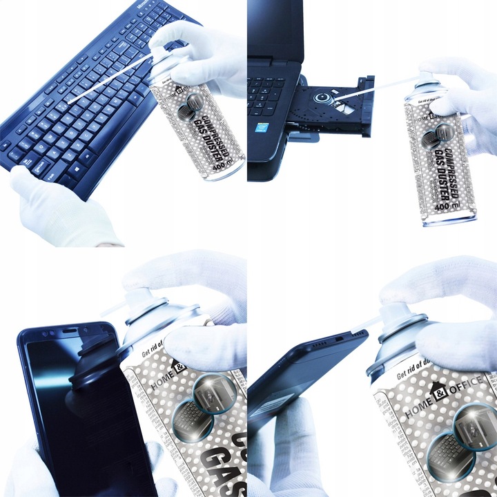 5x AABCOOLING SPRĘŻONE-POWIETRZE 400ml RURKA-15cm