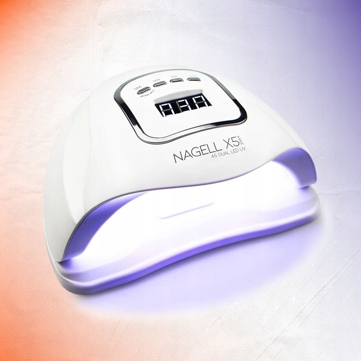 LAMPA DO PAZNOKCI UV DUAL LED SUN X5 MAX 150W MOCNA DO HYBRYD ŻELI