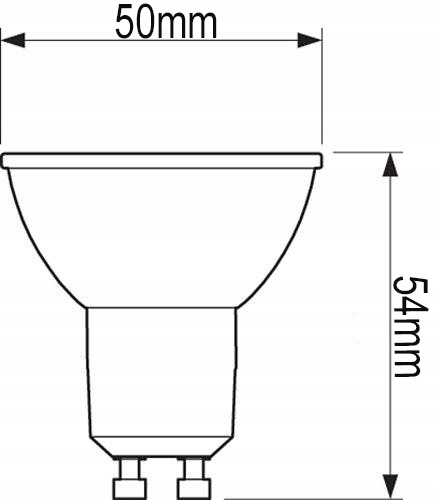 10x ŻARÓWKA LED GU10 4,9W 4000K 120° 550lm PHILIPS