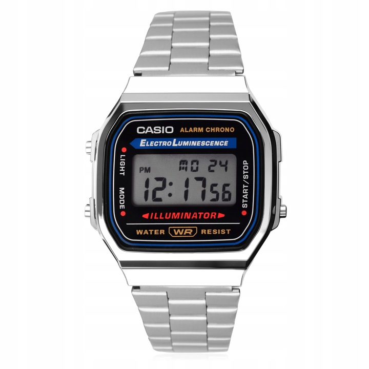 ZEGAREK MĘSKI CASIO VINTAGE RETRO KLASYK A168WA-1W +BOX