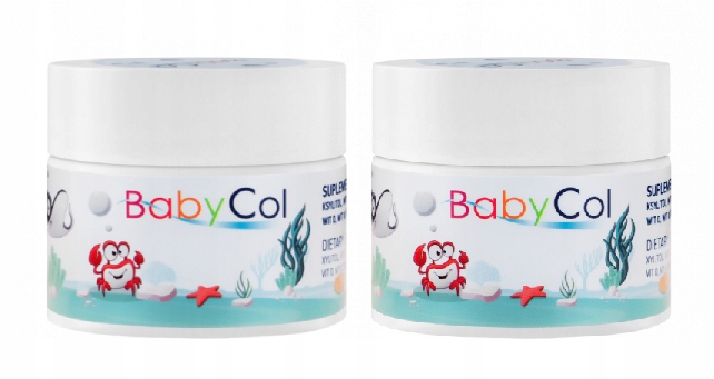 2x BabyCol COLWAY Dla Dzieci - Kolagen Rybi, Wit D3, C, K2 - 60 Pastylek
