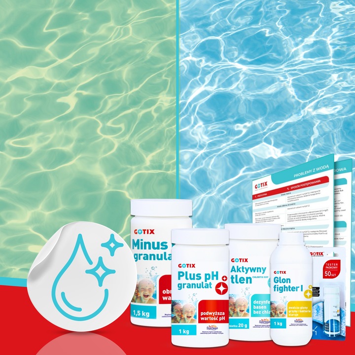 Chemia do Basenu Jacuzzi SPA Zestaw Chemii Basenowej z Tlenem Aktywnym