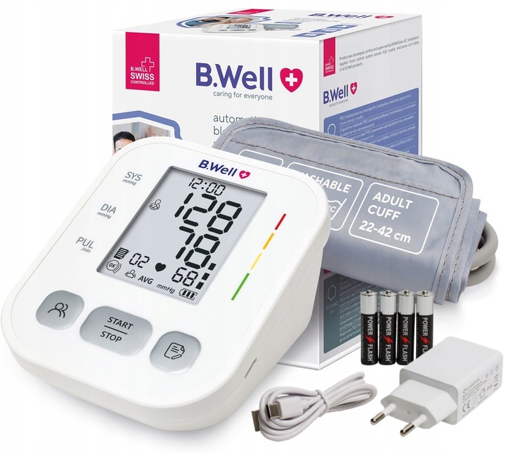 CIŚNIENIOMIERZ NARAMIENNY AUTOMATYCZNY PRO-25 ARYTMIA ETUI Z ZASILACZEM