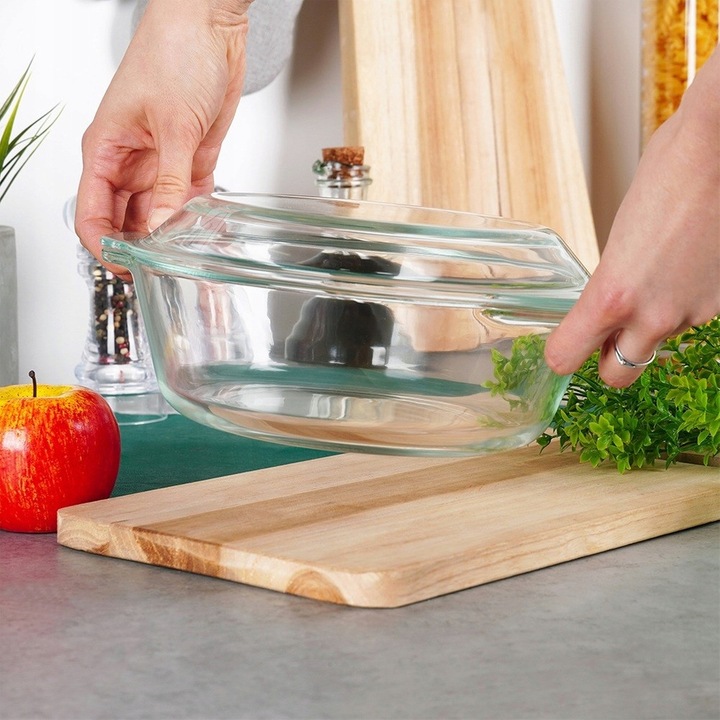 Naczynie ŻAROODPORNE szklane pieczenia do zapiekania forma brytfanka