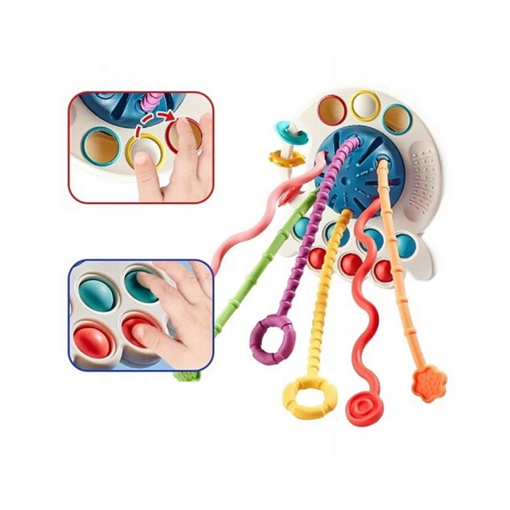 ZABAWKA SENSORYCZNA MONTESSORI GRYZAK NIEMOWLĄT