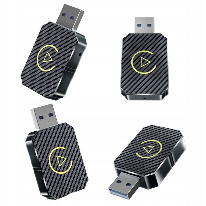 BEZPRZEWODOWY ADAPTER ANDROID AUTO CARPLAY 2 W 1 PLUG AND PLAY MINI