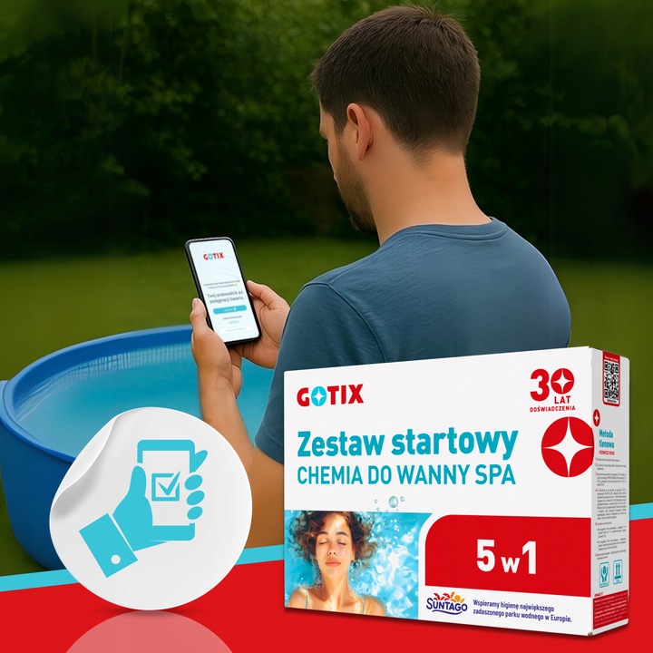 Chemia do Basenu Jacuzzi SPA Zestaw Chemii Basenowej z Tlenem Aktywnym