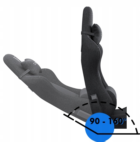 Fotel Gamingowy Materiałowy Obrotowy Biurowy Krzesło Gracza Kubełek Sense7