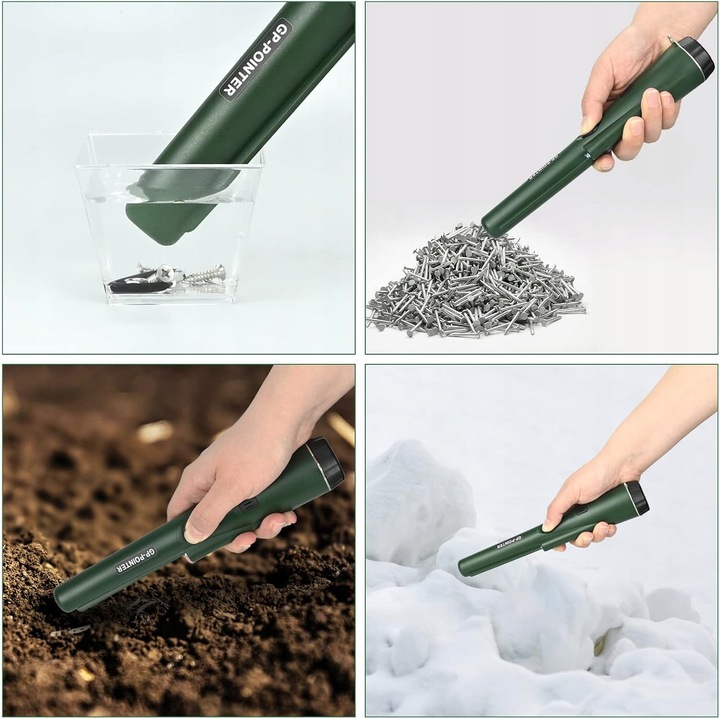 Wykrywacz Metali Detektor Metalu Ręczny GP POINTER Monet Złota z Latarką