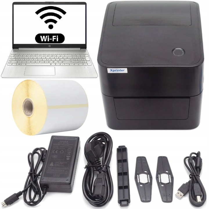 XPRINTER Drukarka etykiet termicznych kurierskich USB WIFI LAN + ETYKIETY