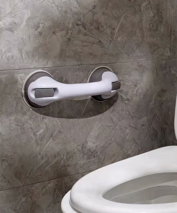 2X UCHWYT ŁAZIENKOWY DLA OSÓB STARSZYCH NA PRZYSSAWKI POD PRYSZNIC DO WC