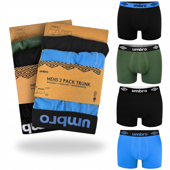 UMBRO Bokserki Męskie 4 sztuki BM562 Rozmiar L