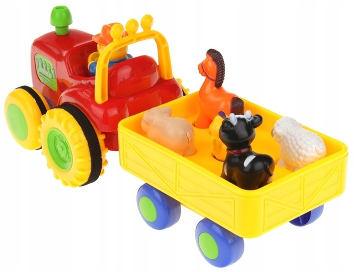 Traktor Farmer z Dźwiękami Interaktywny Zwierzątka