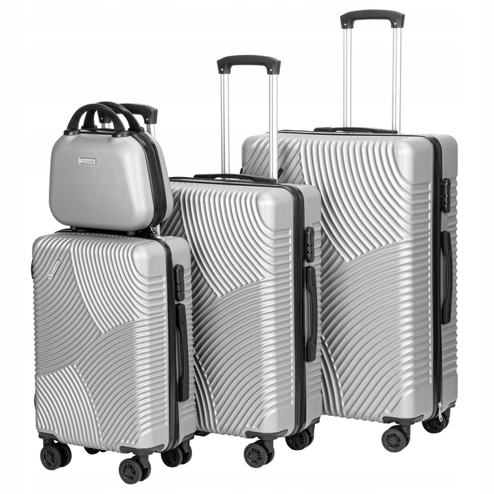 WALIZKI PODRÓŻNE NA KÓŁKACH WALIZKA ZESTAW 4 WALIZEK KABINÓWKA DUŻA