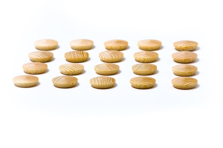 ZAŚLEPKI DREWNIANE SOSNOWE SOSNA fi 25 mm 100 szt.