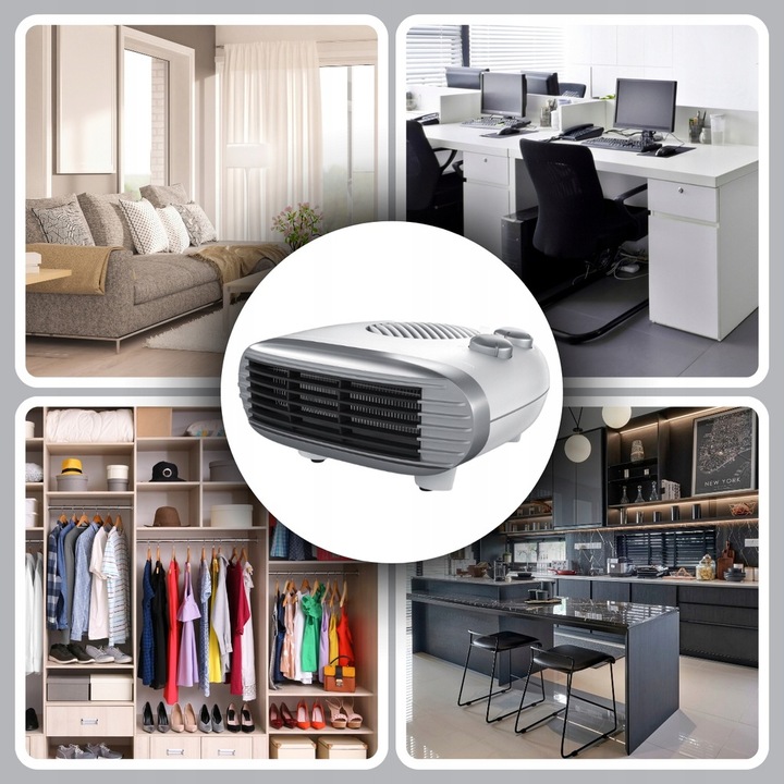 FARELKA MOCNY GRZEJNIK TERMOWENTYLATOR ELEKTRYCZNY STOJĄCY TERMOSTAT