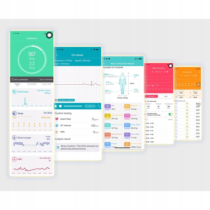 SMARTWATCH ZEGAREK DAMSKI EKG GLUKOZA CIŚNIENIE TEMPERATURA ROZMOWY MENU PL