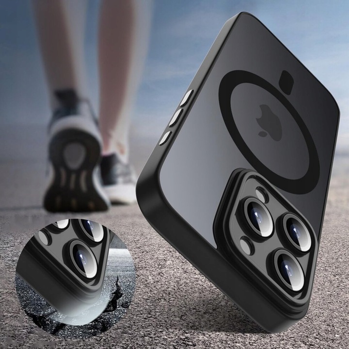 Etui do iPhone 13 Pro do MagSafe WZMACNIANE 360° MATT CASE Szkło na ekran