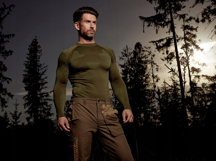 BIELIZNA TERMOAKTYWNA BRUBECK KOMPLET MĘSKI RANGER PROTECT KHAKI L