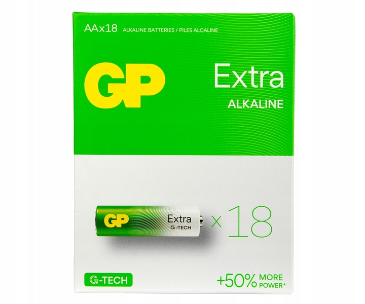 18 sztuk BATERIA ALKALICZNA GP Extra R6 AA paluch do zabawek