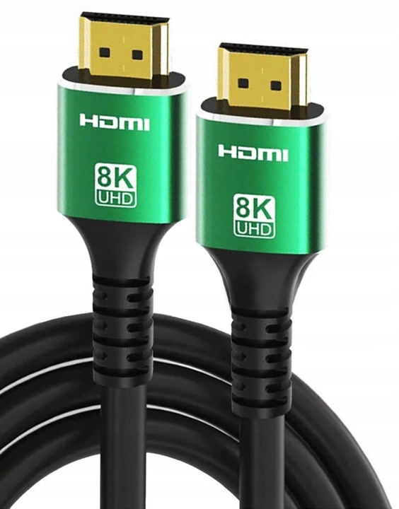 Kabel PRZEWÓD ZŁĄCZE ULTRA HIGH SPEED 2.1 UHD 8K 4K 8 m POZŁACANY HDMI HDMI