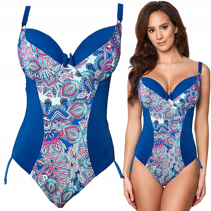 STRÓJ KĄPIELOWY JEDNOCZĘŚCIOWY WYSZCZUPLAJĄCY 38D