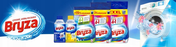 BRYZA 4w1 Proszek Do Prania KOLORÓW Czystość Świeże Pranie 6,825 kg