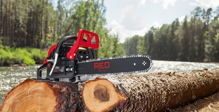 Piła SPALINOWA do drewna 5,7KM Łańcuchowa Pilarka 2x łańc 2x Prowad 3x