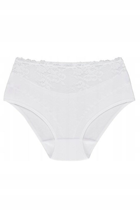 WOLBAR FIGI ECO-HI MAJTKI KORONKOWE biały L