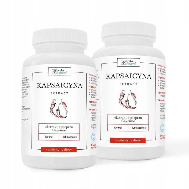 KAPSAICYNA EKSTRAKT 10mg ODCHUDZANIE 120 kaps