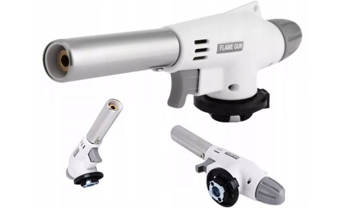 PALNIK GAZOWY OPALARKA LUTLAMPA + 6 x KARTUSZE GAZY NABOJE + RĘKAWICE