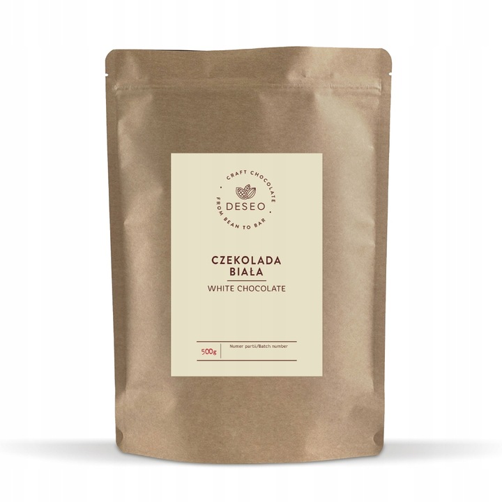 CZEKOLADA BIAŁA DESEO DROPSY CZEKOLADOWE 500G 0,5KG