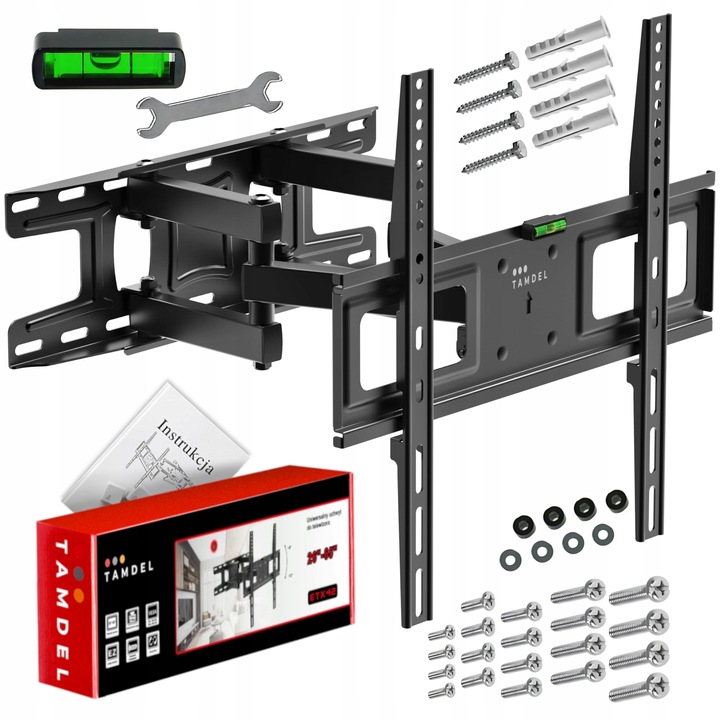 UCHWYT DO TELEWIZORA 26-65 CALI SOLIDNY OBROTOWY REGULOWANY EXTRA