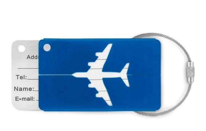 PAS BAGAŻOWY DO WALIZEK ZABEZPIECZAJĄCY Z KODEM KOD ETYKIETA