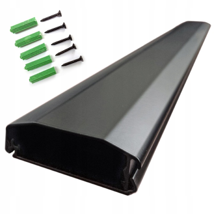 Aluminiowa Maskownica kabli 75cm System Click-Lock Otwierana Łatwy Dostęp