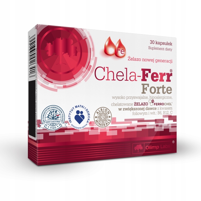 OLIMP CHELA-FERR FORTE 2x30kaps MOCNE ŻELAZO