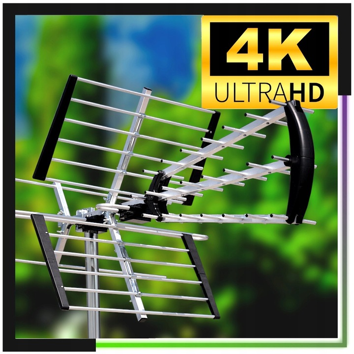 Antena do TV naziemnej DVB-T2 COMBO MUX8 4K LTE aktywna ze