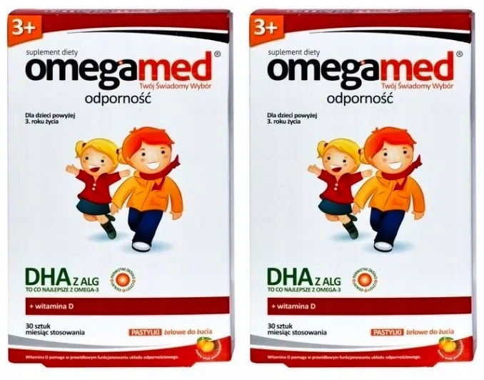 Omegamed Odporność 3+ DHA Witamina D 30 pastylek