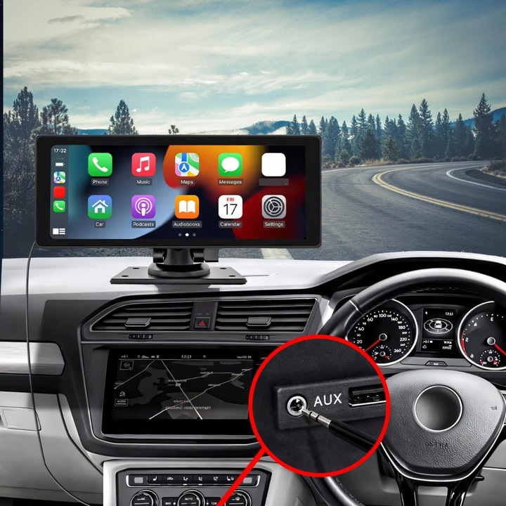 RADIO STACJA MULTIMEDIALNA SAMOCHODOWA CARPLAY ANDROID AUTO KAMERA