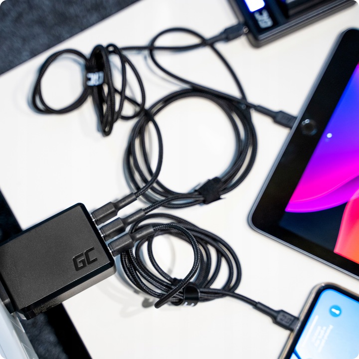 Green Cell Szybka Ładowarka Sieciowa 30W 3x USB 2.4A zasilacz do telefonu