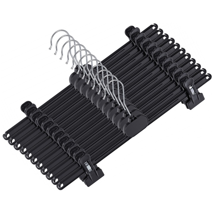 WIESZAKI NA UBRANIA SPODNIOWE NA SPODNIE 20 SZT.