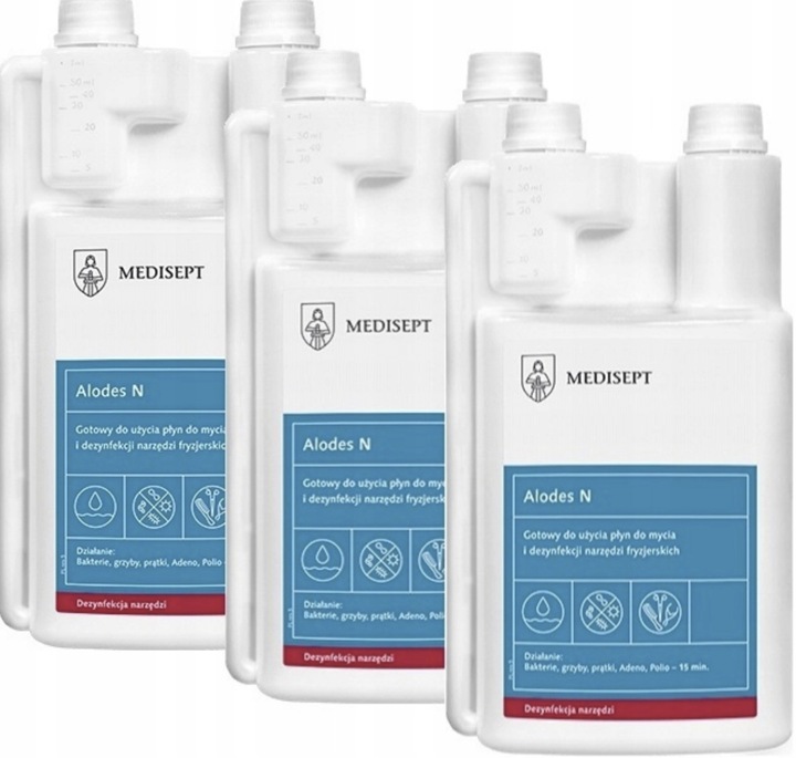 3 x Płyn do dezynfekcji narzędzi Medisept Alodes N 1l