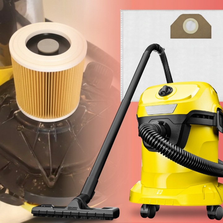 12X WORKI DO ODKURZACZA KARCHER WD3 WD2 PLUS FILTR WOREK KARCHER