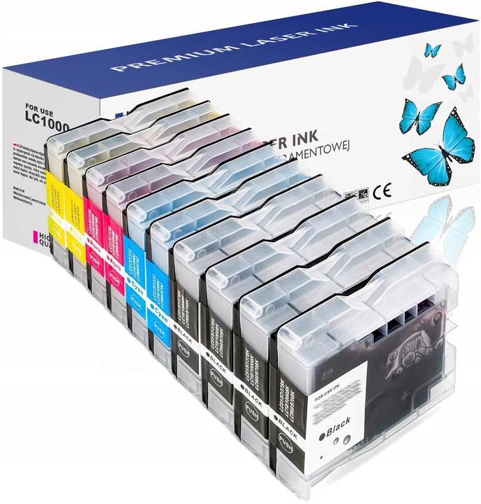 10x TUSZE DO LC1000 LC970 DCP-135C 130C 150C 357C