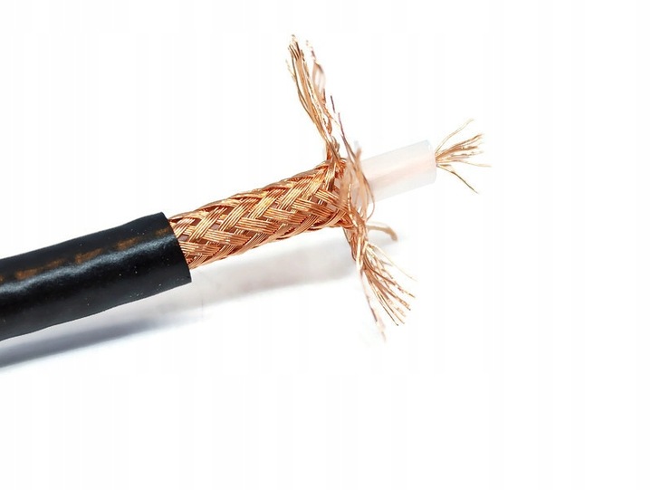 10 metrów SATEC Kabel RG 58 z gęstym oplotem FLEX