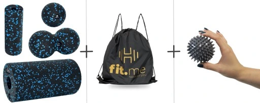 ZESTAW ROLLERÓW DO MASAŻU WAŁEK DUŻY MAŁY PIŁKA POJEDYNCZA DUOBALL EPP 4W1