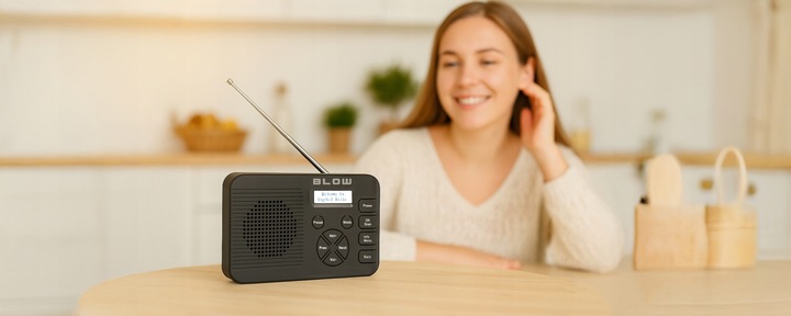 RADIO CYFROWE KUCHENNE BUDOWLANE PRZENOŚNE LCD BLUETOOTH DAB+ FM AUX